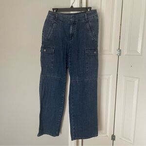 Vintage Liz Claiborne michaela cargo style jeans size 10